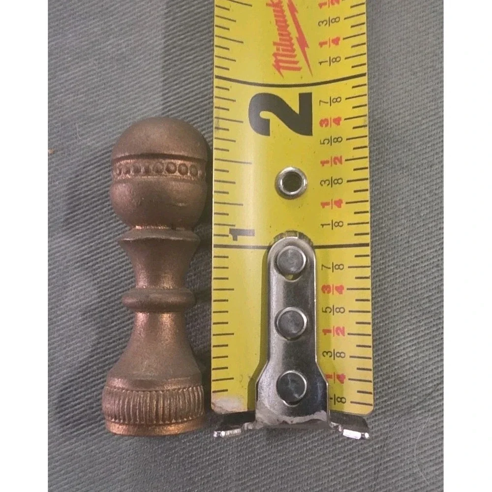 Solid Brass Lamp Shade Finials - 1 3/4 Inches Tall